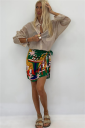 camicia semi trasparente rainbow